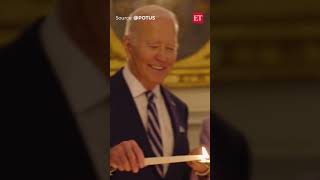 Diwali festivities with Joe \u0026 Jill Biden lighting the diya in White House