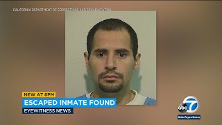 Inmate back in custody after escaping from LA reentry program