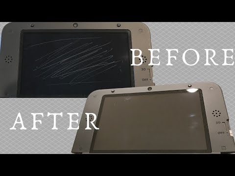 How do I repair a scratched Nintendo 3DS screen?