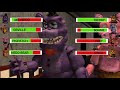 SFM FNaF Withered Melodies vs FNAF AR With Healthbars