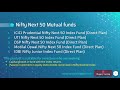 TOP 3 BEST Nifty Next 50 Index Funds to consider investing in 2020 in Tamil, Passive Investing