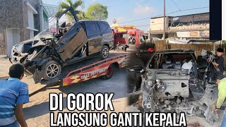 GOROK  MOBIL KECELAKAAN KEMARIN GANTI KEPALA | VLOG KECELAKAAN 2