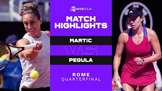 Petra Martic vs. Jessica Pegula | 2021 Rome Quarterfinal | WTA Match Highlights