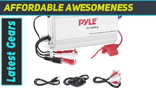 PYLE Hydra Marine Amplifier - Elite Series 400W 4 Channel Micro Amp