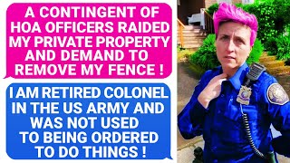 HOA Officers Demand To REMOVE Property Or Face a LAWSUIT ! I'm A Retired Colonel In The US Army r/EP