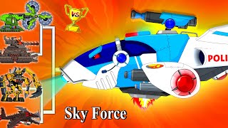 Monster Hell vs. Sky Force An Epic Clash of Power and Justice!