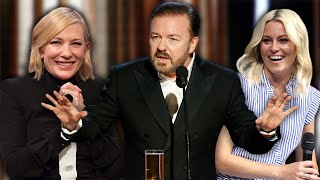 Ricky Gervais Reflects on his Golden Globe Speeches
