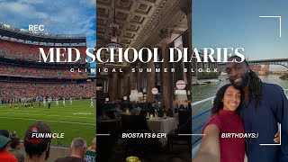 MED SCHOOL DIARIES | summer in CLE, biostatistics & epidemiology block