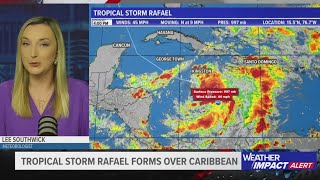 Where is Rafael going? Tropical Storm Rafael forms over the Caribbean