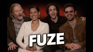 Theo James, Aaron Taylor-Johnson, Gugu Mbatha-Raw, and David Mackenzie talk all about Fuze 👀