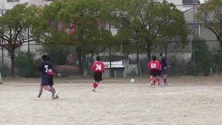 2012.1.7-8　サッカー糟屋１年生大会　城山中学校　vs　新宮中学校