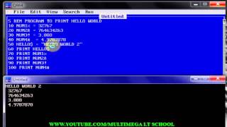 QBASIC Programming Tutorial – 4 – Variables
