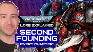 The SECOND FOUNDING and EVERY Space Marine Chapter it Created! | Warhammer 40,000 Lore