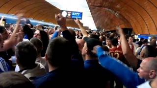 Chelsea Fans Singing @ MarienPlatz on Munich Underground - You are my Chelsea