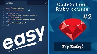 Introduction To Ruby Part 2 | CodeSchool