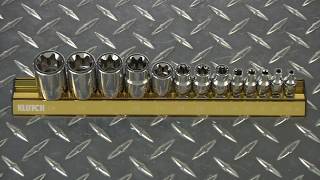 Klutch E-Star Socket Set - 13-Pc.