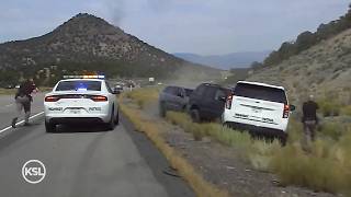 POLICE CHASE: Ankle monitor wearer drives wrong way on freeway, gets rammed by patrol car