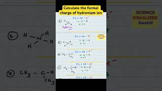 Calculate the formal charge of hydronium ion. #organicchemistry #formalcharge #chemistryiscool