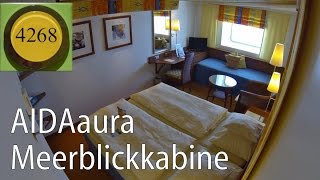 AIDAaura Meerblickkabine 4268 im Detail | Außenkabine | AIDAvita