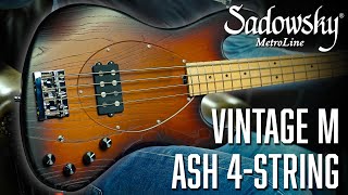 The SADOWSKY MetroLine Vintage M Bass | 4-String w. Ash Body | Made In Germany