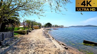 Balıkesir Erdek | Narlı Sahili ve Plajı | Walking Tour | 4K | 60fps | 2024 |