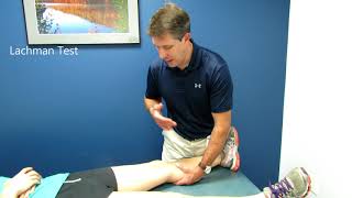 Lachman's Test-On a patient with a COMPLETE ACL TEAR!