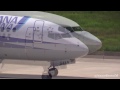 大館能代空港 ana boeing 737 800 take off from odate noshiro airport 全日本空輸 飛行機の離陸 ボーイング737