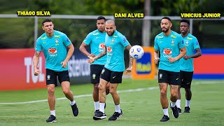 Vinicius Junior, Dani Alves, Antony, Coutinho CRAZY Skills in Brazil Training Today!