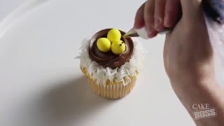 Cake Boss Cupcake Calendar: April | Easter Chicks in A Nest Cupcake Tutorial