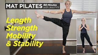 Mat Pilates 60 Minutes - Length, Strength, Mobility \u0026 Stability