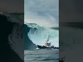 Thrilling Escape! Watch This Fishing Boat Survive Huge Swells!  #scaryocean #escape  #oceanship