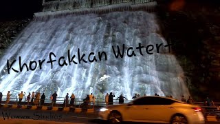 Khorfakkan Waterfalls \u0026 Amphitheatre Night View