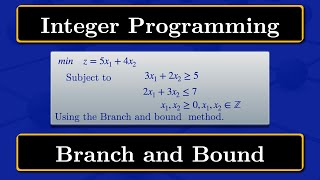 Integer Programming | Branch & Bound Method