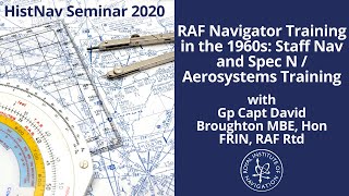 RAF Navigator Training in the 1960s with David Broughton