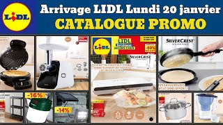 catalogue LIDL lundi 20 janvier 2025 ✅ Arrivage maison cuisine 🔥 Promos deals SilverCrest pub #lidl