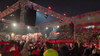 Weihnachtssingen 2022 des 1. FC Union Berlin im Stadion an der Alten Försterei