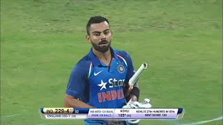 Virat Kohli 122 (105) vs England 1st ODI 2017 Pune (Ball By Ball)