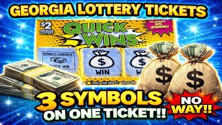 NO WAY!! 3 SYMBOLS On ONE $2 Ticket?! 😳 | Georgia Lottery