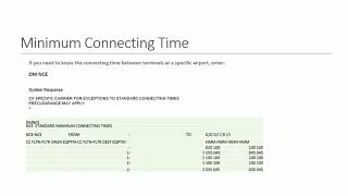 Amadeus Minimum Time/Date Calculations- Urdu