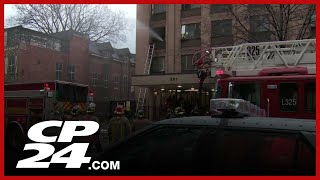 1 person arrested after apartment fire in Toronto