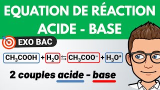 Réaction ACIDE - BASE 🎯 Exercice BAC | Terminale spécialité | Chimie