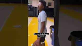 Bryce James & Bronny James Shows Off Bounce At The Lakers Facility