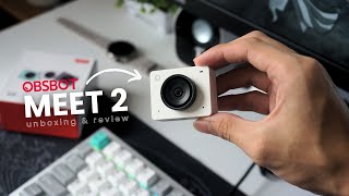 my favorite 4K webcam for my setup ✨ OBSBOT Meet 2 4K AI webcam unboxing + review