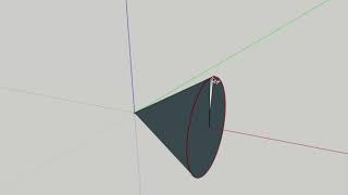Rotating a triangle about the x-axis