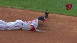 Desmond makes a stellar diving snag in third