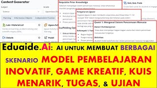 Eduaide: AI Canggih untuk Dosen & Guru! Buat Rencana Pembelajaran, Kuis, Game, & Ujian dengan Mudah!