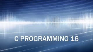 C programming tutorial-16-USING A 'SWITCH' STATEMENT