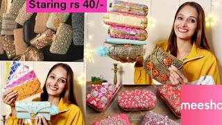 Meesho Partywear Clutches/Bags Haul/Starting Rs 40/- Stylish/Sling Bag Haul