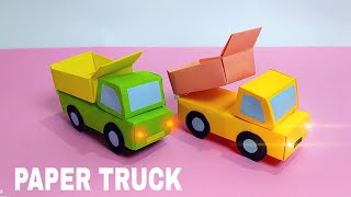 Paper Truck / How To Make A Paper Toy Truck For Kids / DIY Paper Truck / Paper Toy
