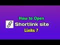 How to open shortlinks | Technic Thinker